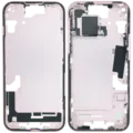Mid-Frame Housing W/ Small Parts For iPhone 15 (EU / Global Version) (Used OEM Pull: Grade C) (Pink)