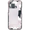 Mid-Frame Housing W/ Small Parts For iPhone 15 (EU / Global Version) (Used OEM Pull: Grade C) (Pink)