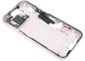 Mid-Frame Housing W/ Small Parts For iPhone 15 (EU / Global Version) (Used OEM Pull: Grade C) (Pink)