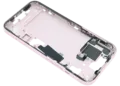 Mid-Frame Housing W/ Small Parts For iPhone 15 (EU / Global Version) (Used OEM Pull: Grade C) (Pink)