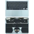 Top Case with Battery and Keyboard (ANSI US) For MacBook Air 13" A3240 (2025) (Used OEM Pull: Grade A) (Sky Blue)
