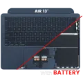 Top Case with Battery and Keyboard (ANSI US) For MacBook Air 13" A3240 (2025) (Used OEM Pull: Grade A) (Midnight)