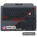 Top Case with Battery and Keyboard (ANSI US) For MacBook Pro 14" A2992 (2023) (Used OEM Pull: Grade A) (Space Black)