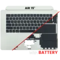 Top Case with Keyboard (ANSI US) For MacBook Air 15" A2941 (2023) (Used OEM Pull: Grade A) (Starlight)