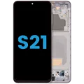 LCD Assembly With Frame (Without FingerPrint Sensor) For Samsung Galaxy S21 5G (Aftermarket: Incell) (Phantom Pink)