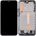 LCD Assembly With Frame (Without FingerPrint Sensor) For Samsung Galaxy S22 Plus 5G (Aftermarket: Incell) (Phantom Black)