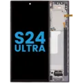 LCD Assembly With Frame (Without FingerPrint Sensor) For Samsung Galaxy S24 Ultra 5G (Aftermarket: Incell) (Titanium Black)