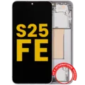 OLED Assembly With Frame For Samsung Galaxy S25 FE 5G (US & International Version) (Refurbished) (White)