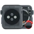 Housing Assembly Compatible For Watch Series 3 (38MM) (Used OEM Pull: Grade A) (GPS Version) (Aluminum / Space Black)
