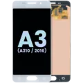 LCD Assembly Without Frame For Samsung Galaxy A3 (A310 / 2016) (Service Pack) (White)