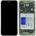 OLED Assembly With Frame For Samsung Galaxy A55 (A556 / 2024) (Service Pack) (Lemon)
