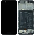 LCD Assembly With Frame For Huawei P10 (Genuine OEM) (Black)