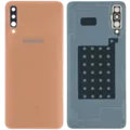 Back Cover with Camera Lens Compatible For Samsung Galaxy A70 (A705) (Service Pack) (Orange)