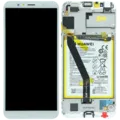 OLED Assembly With Frame For Huawei Y6 2018 (ATU-L21) (Huawei Genuine) (White)