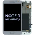 OLED Assembly With Frame For Samsung Galaxy Note 1 (GT-N7000) (Service Pack) (White)