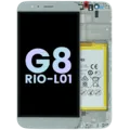 LCD Assembly With Frame For Huawei G8 RIO-L01 (Huawei Genuine) (White)