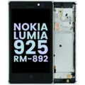 LCD Assembly With Frame For Nokia Lumia 925 RM-892 (Genuine) (Silver)