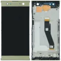 LCD Assembly With Frame For Sony Xperia XA2 Ultra (Genuine) (Gold)