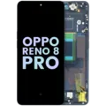 OLED Assembly With Frame For Oppo Reno 8 Pro 5G / 8 Pro Plus 5G (Genuine) (Black)