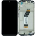 LCD Assembly With Frame For Xiaomi Redmi 10 (Genuine) (Black)