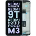 LCD Assembly With Frame For Xiaomi Redmi 9 Power/ Redmi 9T / Redmi Note 9 4G / Poco M3 (Genuine) (Black)
