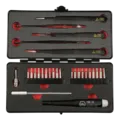 28 Piece ESD Safe MicroBit and Tweezer Set (Wiha)