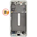 OLED Assembly With Frame For Samsung Galaxy S21 FE 5G (US & International Version) (Aftermarket Plus) (120Hz) (Olive Green)