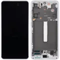 OLED Assembly With Frame For Samsung Galaxy S21 FE 5G (US & International Version) (Aftermarket Plus) (120Hz) (White)