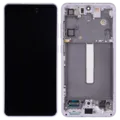 OLED Assembly With Frame For Samsung Galaxy S21 FE 5G (US & International Version) (Aftermarket Plus) (120Hz) (Lavender)
