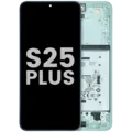 OLED Assembly With Frame For Samsung Galaxy S25 Plus (US & International) (Used OEM Pull Grade A) (Mint)