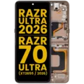 OLED Assembly With Frame For Motorola Razr Ultra 2026 / Razr 70 Ultra (XT2655 / 2026) (Refurbished) (Cocoa)