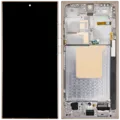 OLED Assembly With Frame For Samsung Galaxy S24 Ultra (US & International Version) (Aftermarket Pro) (120Hz) (Titanium Yellow)