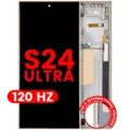 OLED Assembly With Frame For Samsung Galaxy S24 Ultra (US & International Version) (Aftermarket Pro) (120Hz) (Titanium Yellow)