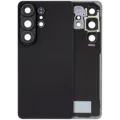 Back Cover Glass With Camera Lens For Samsung Galaxy S26 Ultra (Aftermarket Plus) (Black)