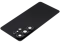 Back Cover Glass With Camera Lens For Samsung Galaxy S26 Ultra (Aftermarket Plus) (Black)