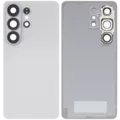 Back Cover Glass With Camera Lens For Samsung Galaxy S26 Ultra (Aftermarket Plus) (White)