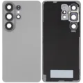 Back Cover Glass With Camera Lens For Samsung Galaxy S26 Ultra (Aftermarket Plus) (Silver Shadow)