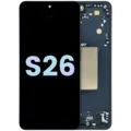 OLED Assembly With Frame For Samsung Galaxy S26 5G (Service Pack) (Black)