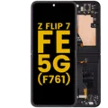Inner OLED Assembly With Frame Compatible For Samsung Galaxy Z Flip 7 FE 5G (F761) (US & International) ((Refurbished) (Black)