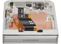 Inner OLED Assembly With Frame Compatible For Samsung Galaxy Z Flip 7 FE 5G (F761) (US & International) ((Refurbished) (Silver Shadow)