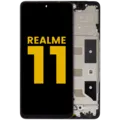 LCD Assembly With Frame For Realme 11 5G / 11 X (Refurbished) (All Colors)