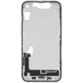 Mid-Frame Housing W/ Charging Port Flex & Small Parts For iPhone 16e / 17e (EU / Global Version) (Used OEM Pull: Grade B) (White)