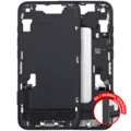 Mid-Frame Housing W/ Charging Port Flex & Small Parts For iPhone 16e / 17e (EU / Global Version) (Used OEM Pull: Grade B) (Black)