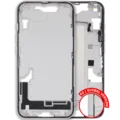 Mid-Frame Housing W/ Small Parts For iPhone 16e / 17e (EU / Global Version) (Used OEM Pull: Grade C) (White)