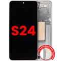 OLED Assembly With Frame For Samsung Galaxy S24 5G (US & International Version) (Aftermarket Plus) (Jade Green)