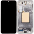 OLED Assembly With Frame For Samsung Galaxy S24 5G (US & International Version) (Aftermarket Plus) (Marble Grey)