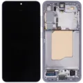 OLED Assembly With Frame For Samsung Galaxy S25 5G (US & International) (Aftermarket Plus) (Icy Blue)