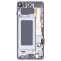 OLED Assembly With Frame For Samsung Galaxy S10 (Aftermarket Plus) (Prism / Ceramic Black)