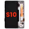 OLED Assembly With Frame For Samsung Galaxy S10 (Aftermarket Plus) (Prism White)