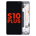 OLED Assembly With Frame For Samsung Galaxy S10 Plus (Aftermarket Plus) (Prism White)
